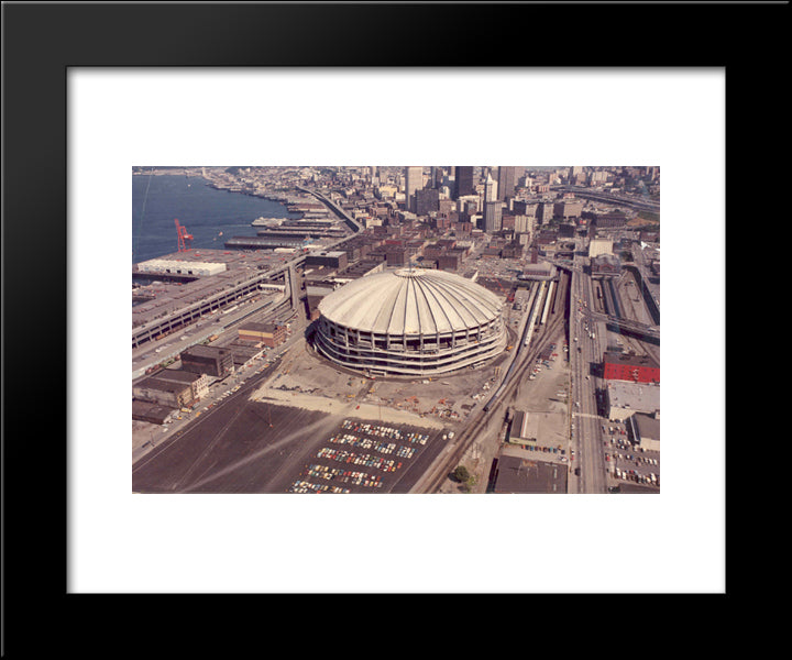 Kingdome 20x24 Black Modern Wood Framed Art Print Poster