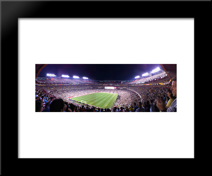Fedex Field 20x24 Black Modern Wood Framed Art Print Poster