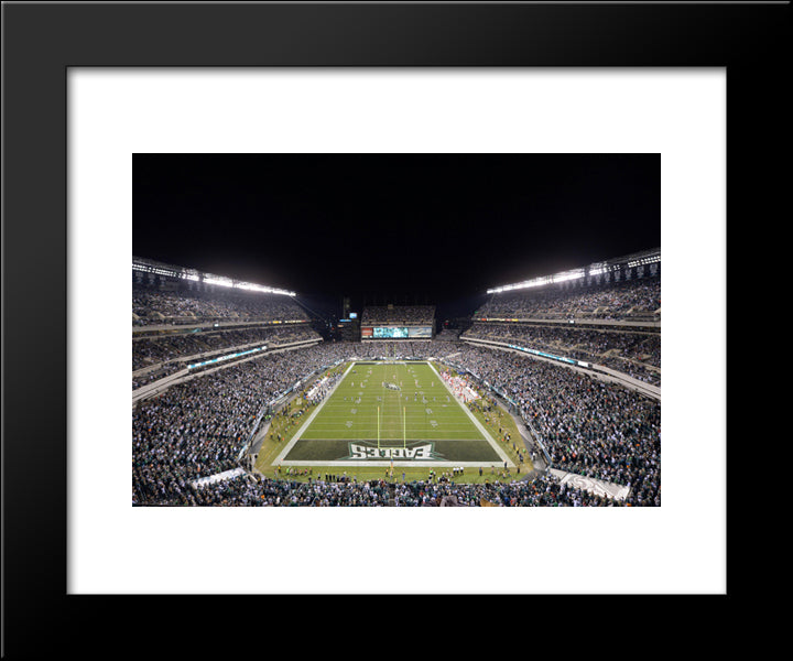 Lincoln Financial Field 20x24 Black Modern Wood Framed Art Print Poster