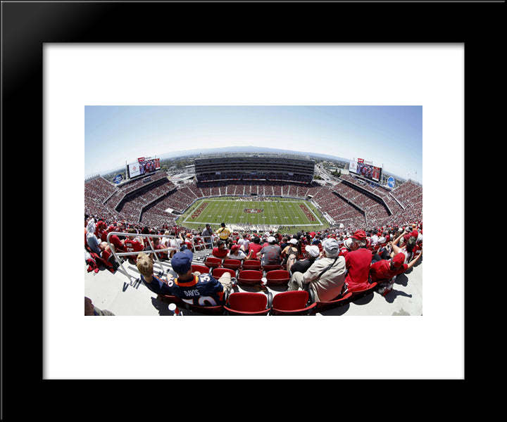 Levi'S Stadium 20x24 Black Modern Wood Framed Art Print Poster
