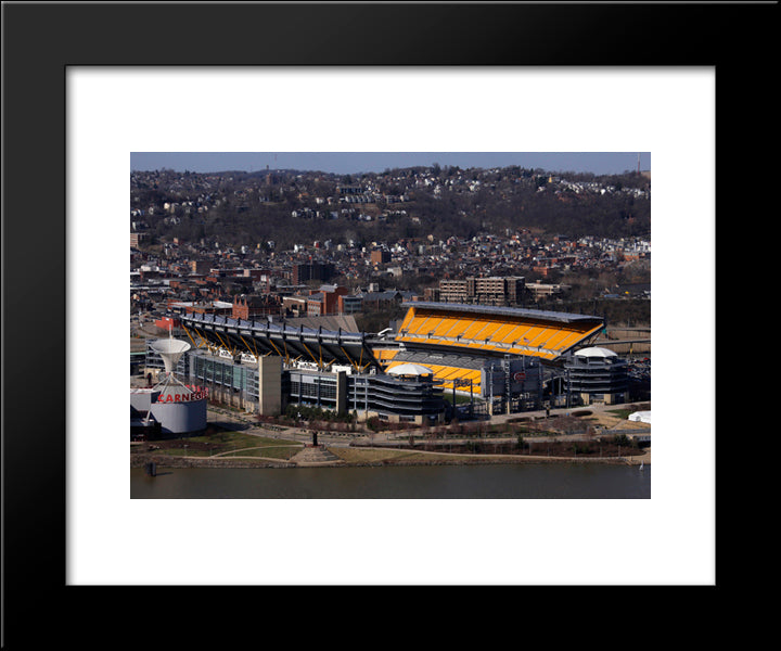 Heinz Field 20x24 Black Modern Wood Framed Art Print Poster