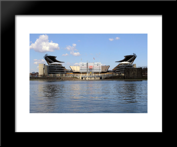 Heinz Field 20x24 Black Modern Wood Framed Art Print Poster