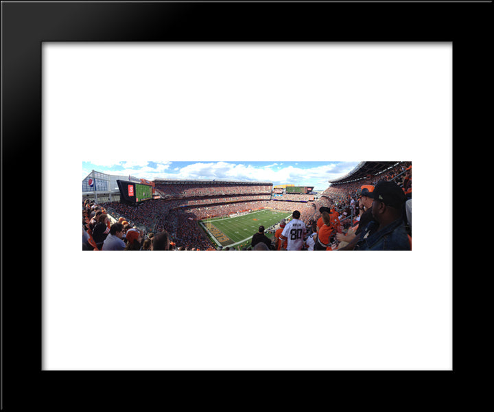 Firstenergy Stadium 20x24 Black Modern Wood Framed Art Print Poster
