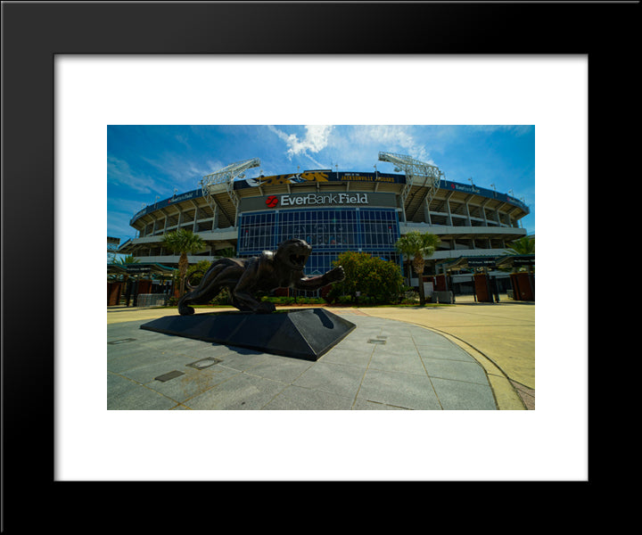 Everbank Field 20x24 Black Modern Wood Framed Art Print Poster