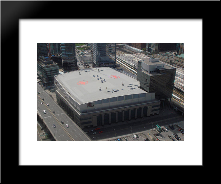Air Canada Centre 20x24 Black Modern Wood Framed Art Print Poster