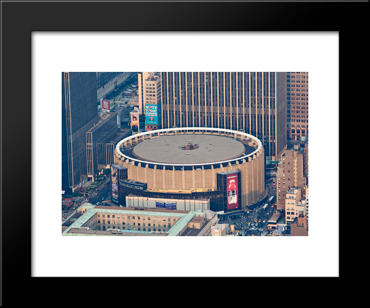 Madison Square Garden 20x24 Black Modern Wood Framed Art Print Poster