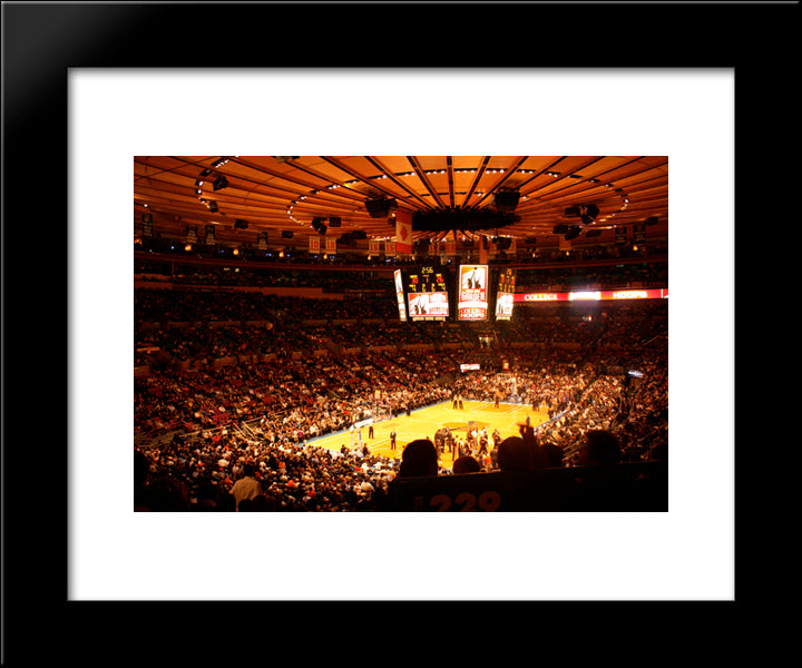 Madison Square Garden 20x24 Black Modern Wood Framed Art Print Poster