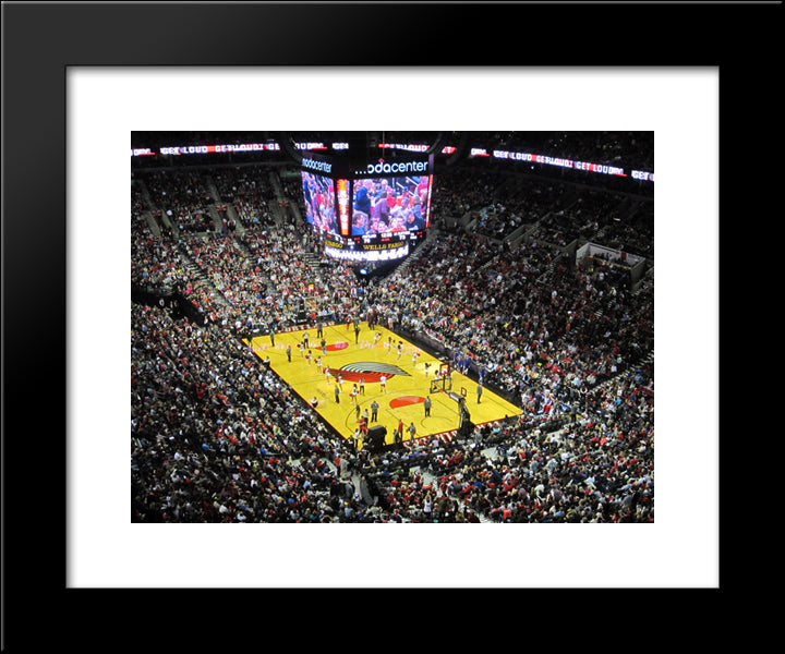 Moda Center 20x24 Black Modern Wood Framed Art Print Poster