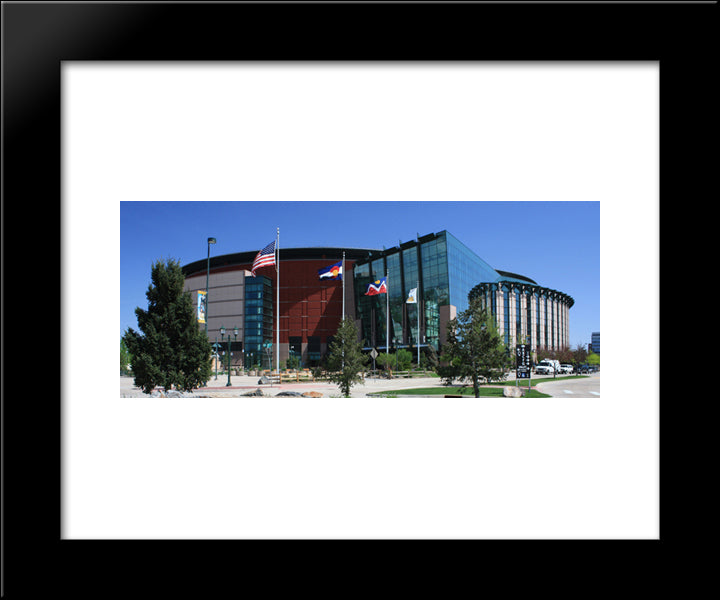 Pepsi Center 20x24 Black Modern Wood Framed Art Print Poster