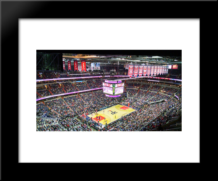 Verizon Center 20x24 Black Modern Wood Framed Art Print Poster