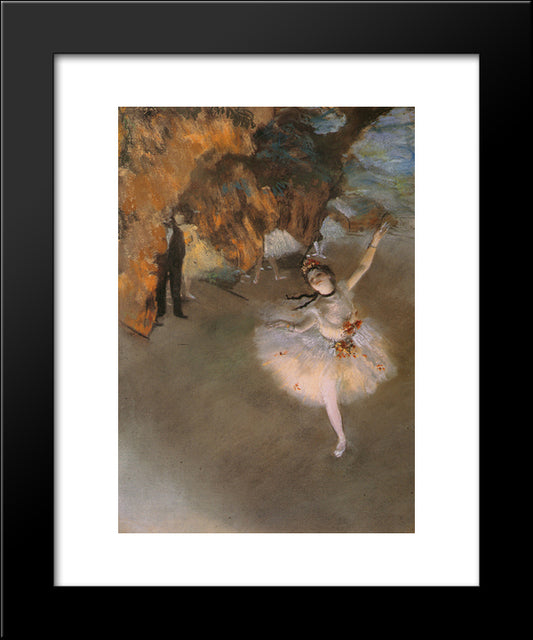 L'Etoile 20x24 Black Modern Wood Framed Art Print Poster by Degas, Edgar
