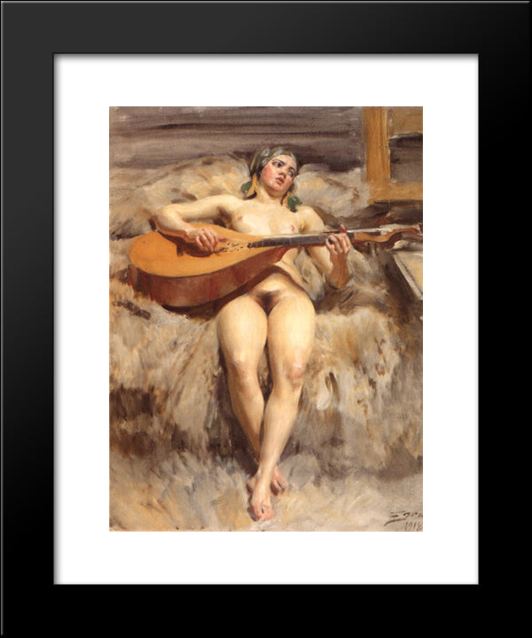 Studio Idyll 20x24 Black Modern Wood Framed Art Print Poster by Zorn, Anders
