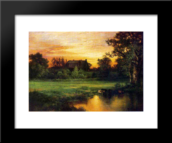 Easthampton 20x24 Black Modern Wood Framed Art Print Poster by Moran, Thomas