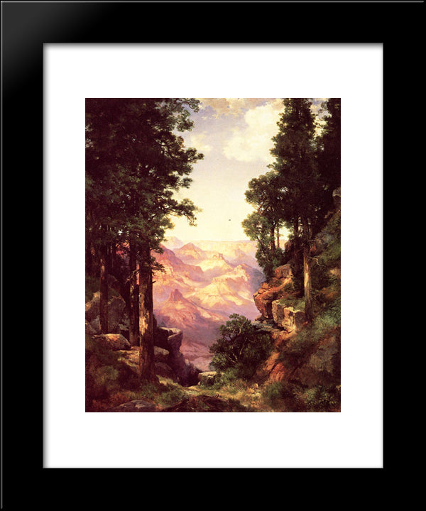Grand Canyon 20x24 Black Modern Wood Framed Art Print Poster by Moran, Thomas