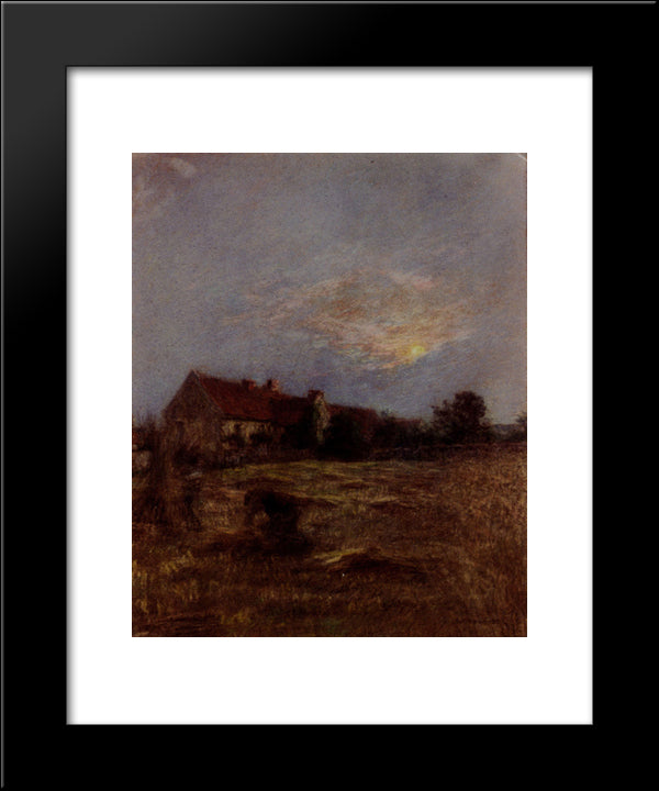 Mezy 20x24 Black Modern Wood Framed Art Print Poster by L'Hermitte, Leon Augustin