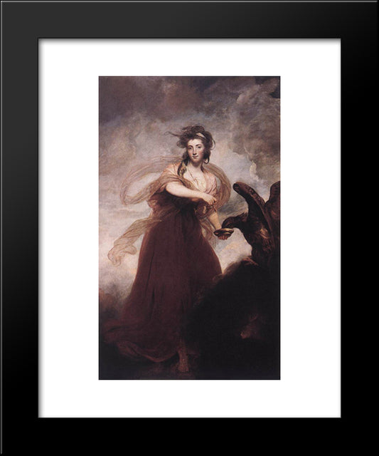 Mrs Musters As Hebe 20x24 Black Modern Wood Framed Art Print Poster by Reynolds, Joshua