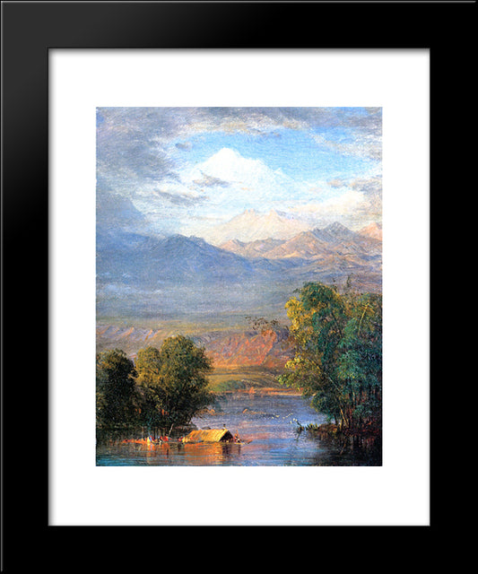 The Magdalena River, Equador 20x24 Black Modern Wood Framed Art Print Poster by Church, Frederic Edwin