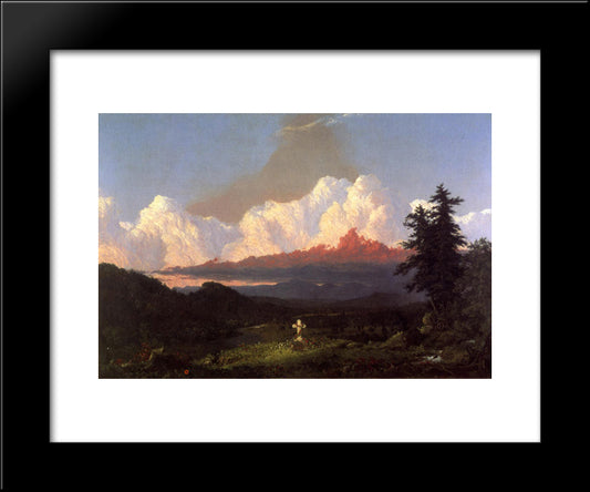 To The Memory Of Cole 20x24 Black Modern Wood Framed Art Print Poster by Church, Frederic Edwin