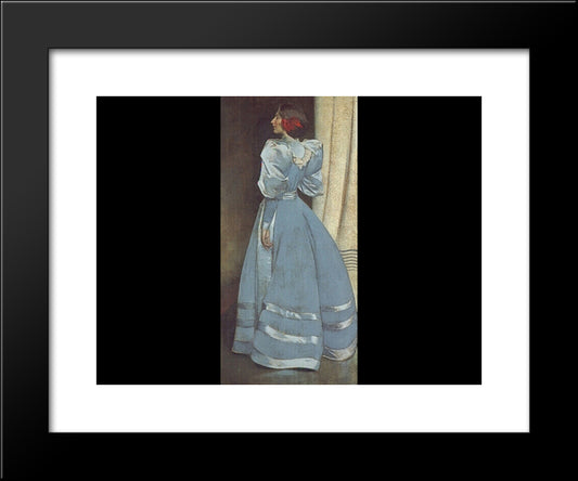 Gray Portrait 20x24 Black Modern Wood Framed Art Print Poster by Alexander, John White