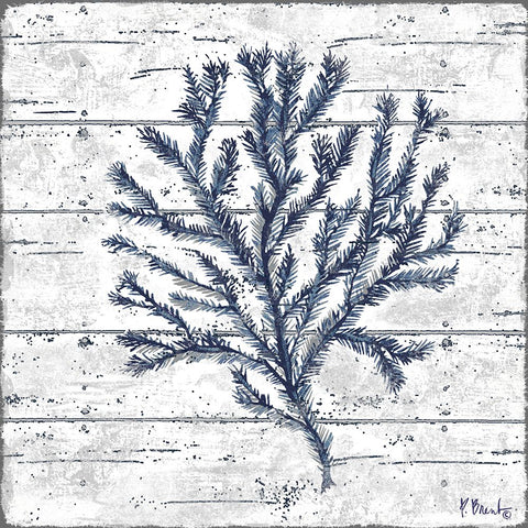 Cape Coral IV - White Black Ornate Wood Framed Art Print with Double Matting by Brent, Paul