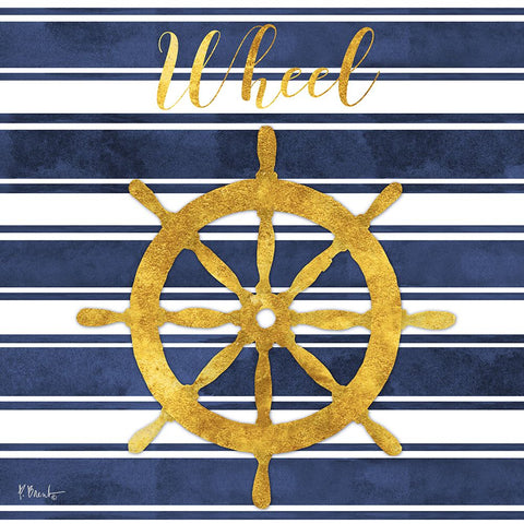 Cape Cod - I - Gold Black Ornate Wood Framed Art Print with Double Matting by Brent, Paul