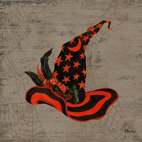 Spooky Hats II Black Ornate Wood Framed Art Print with Double Matting by Brent, Paul