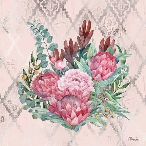 Sugarbush Bloom I Black Ornate Wood Framed Art Print with Double Matting by Brent, Paul