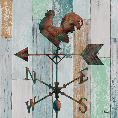 Burnished Vanes II Black Ornate Wood Framed Art Print with Double Matting by Brent, Paul