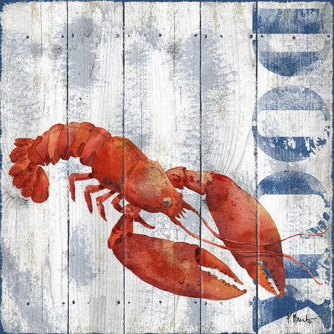 Tisbury Crustaceans II Black Modern Wood Framed Art Print by Brent, Paul