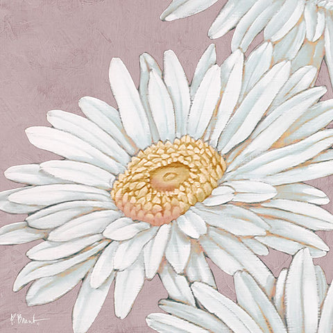 Floral Bloom IV - Pink Black Modern Wood Framed Art Print by Brent, Paul