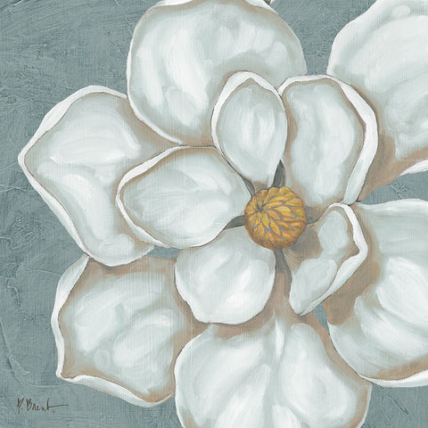 Floral Bloom V Black Ornate Wood Framed Art Print with Double Matting by Brent, Paul