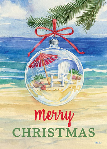 Beach Ornament Vertical White Modern Wood Framed Art Print with Double Matting by Brent, Paul