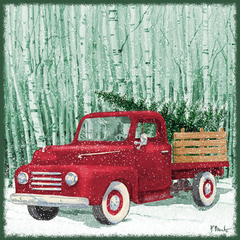 Holiday Drifter VI White Modern Wood Framed Art Print with Double Matting by Brent, Paul