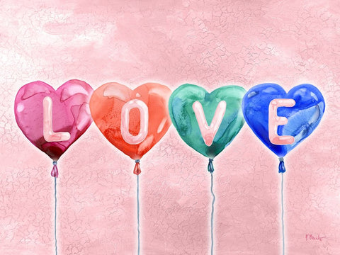 Lovers Day Horizontal I Black Ornate Wood Framed Art Print with Double Matting by Brent, Paul