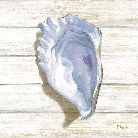 Oyster Woodgrain III Black Modern Wood Framed Art Print by Brent, Paul