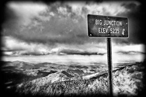 Big Junction BW Holga Black Modern Wood Framed Art Print by Lee, Rachel