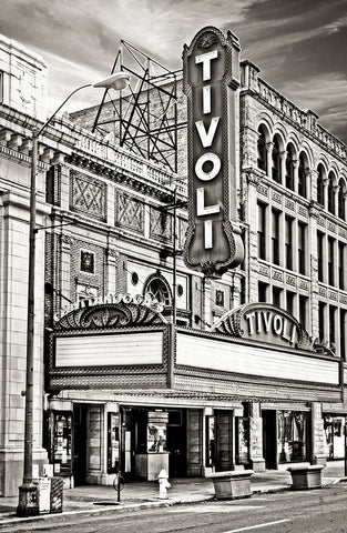 Old Tivoli Sepia White Modern Wood Framed Art Print with Double Matting by Lee, Rachel