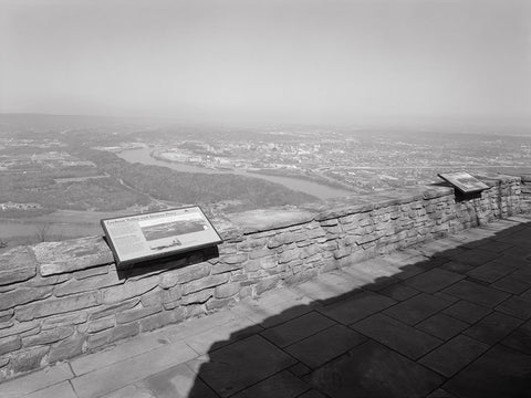 Point Park View Black Modern Wood Framed Art Print by Lee, Rachel