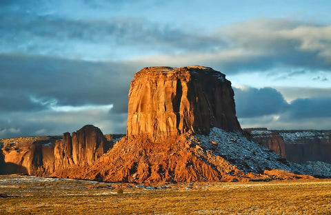 Rocks 15 White Modern Wood Framed Art Print with Double Matting by Lee, Rachel