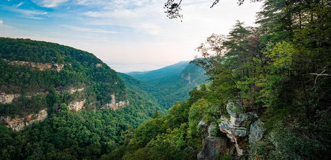 Cloudland White Modern Wood Framed Art Print with Double Matting by Malone, Will