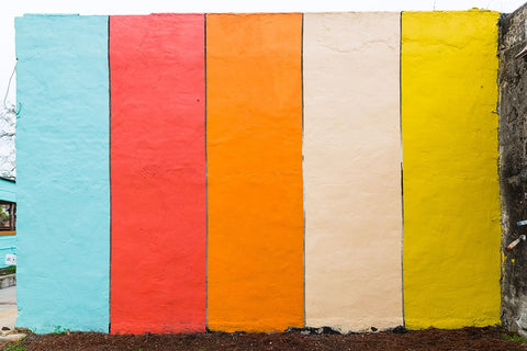 Picnic Mural 2 Watermark Black Modern Wood Framed Art Print by Malone, Will