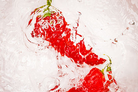 Red Hot 7 Black Ornate Wood Framed Art Print with Double Matting by Malone, Will