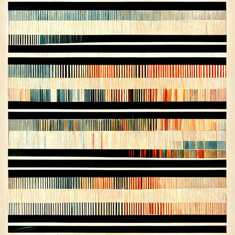 Dancing Filmstrip 8 White Modern Wood Framed Art Print with Double Matting by Screendoor