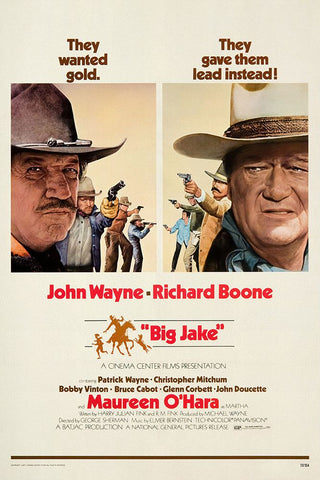 Big Jake 2 Black Modern Wood Framed Art Print by Screendoor