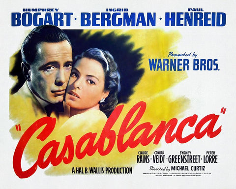 Casablanca 2 White Modern Wood Framed Art Print with Double Matting by Screendoor