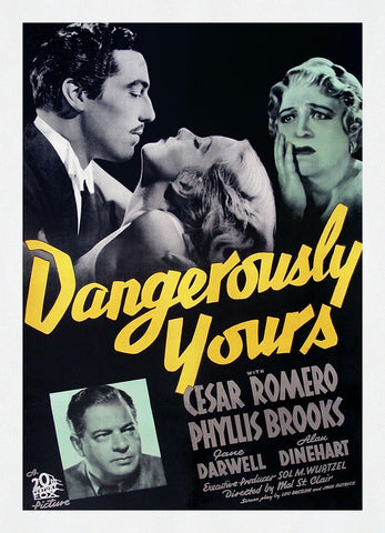 Dangerously Yours Black Ornate Wood Framed Art Print with Double Matting by Screendoor