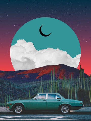 Jaguar Black Ornate Wood Framed Art Print with Double Matting by Orozco, Danner