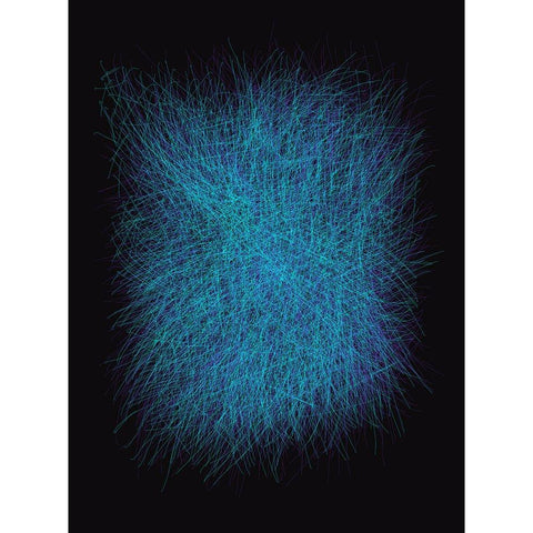 Strokes II White Modern Wood Framed Art Print by Sina