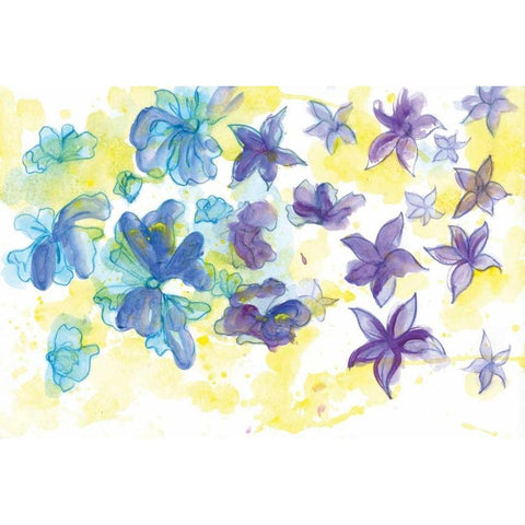 Spring Garden III Gold Ornate Wood Framed Art Print with Double Matting by Adkin, Arielle