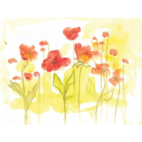 Spring Garden VI Gold Ornate Wood Framed Art Print with Double Matting by Adkin, Arielle